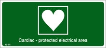 Cardiac Protected Electrical Area sign